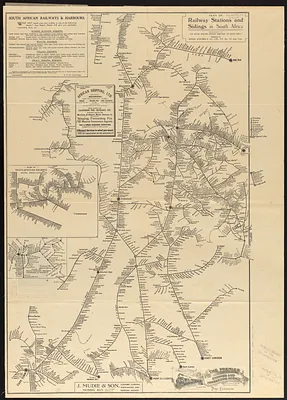 Plan of railway stations and sidings in South Africa