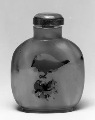 Snuff Bottle with Two Birds