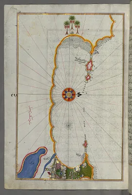 Map of the Coast of Alexandria Showing a Portion of the Town Itself