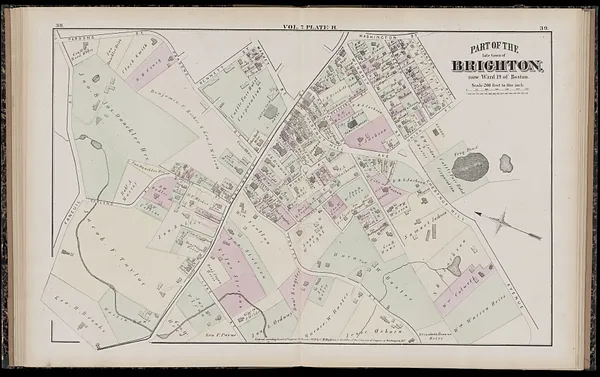 Atlas of Suffolk, county, vol. 7th, late town of Brighton, now ward 19 of Boston, Massachusetts : from actual survey & official records