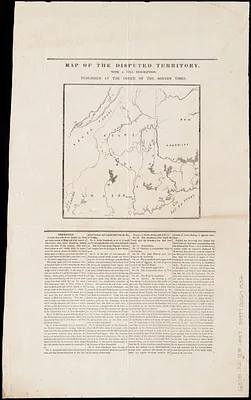 Map of the disputed territory,with a full description