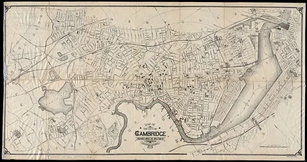 Map of the city of Cambridge