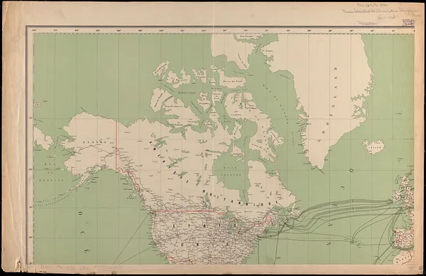 Carte des communications télégraphiques du régime extra-européen