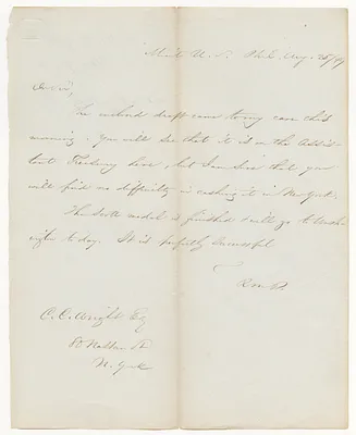 Letter from R. M. Patterson to C. C. Wright