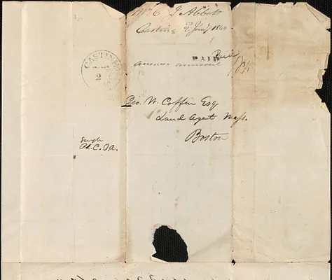 C.J. Abbott to George Coffin, 2 January 1840