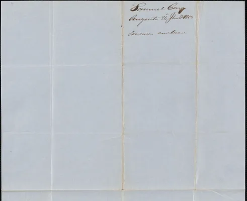 Samuel Cony to George Coffin, 26 January 1850