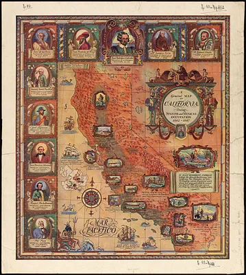 A general map of California during Spanish and Mexican occupation, 1542-1847