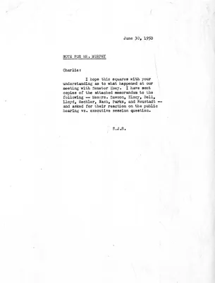 Letters from Stephen J. Spingarn to Advisors