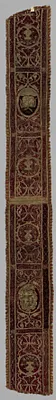 Embroidered Strip of Velvet