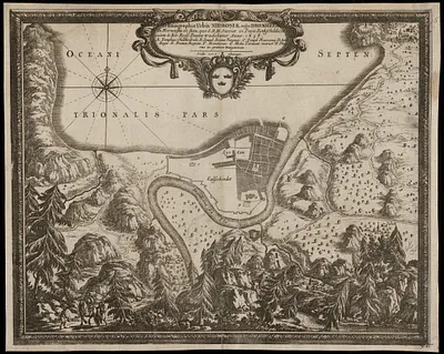 Ichnographia urbis Nidrosiae vulgo Dronheem in Norwegia eo statu, quo S.R.M. Sueciae vi pacis Rothschildica initae à Ser. Rege Daniae tradebatur anno 1658