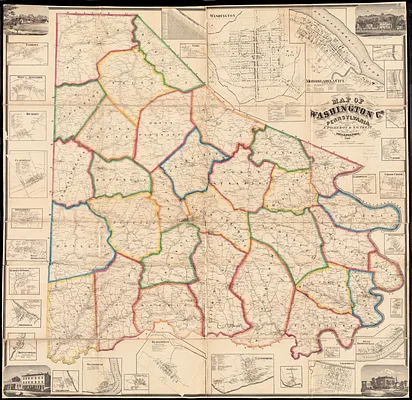 Map of Washington Co., Pennsylvania