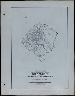 Topography Town of Norwood
