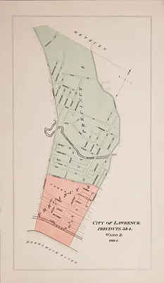 City of Lawrence, precincts 1 & 2, ward 1