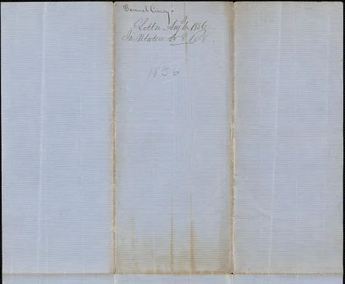Samuel Cony to W. A. Harrington, 6 August 1856