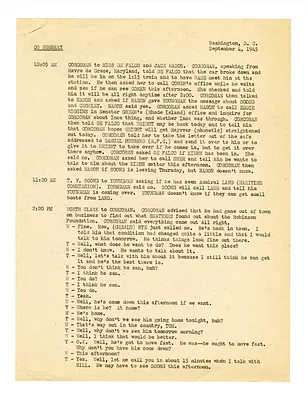 Summaries of Telephone Conversations