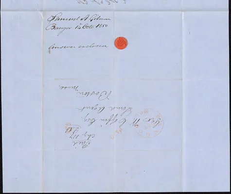 Samuel A. Gilman to George Coffin, 14 October 1850