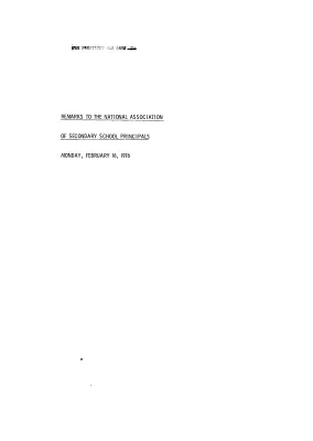 2/16/76 - Remarks at a Meeting of the National Association of Secondary School Principals