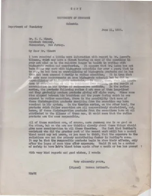 Letters Received to Dr. H.S. Miner, June 11, 1925