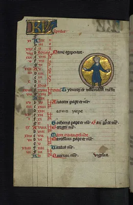 Labor for April: man with flowering branches