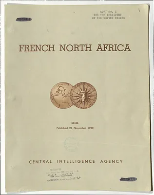 Report, Central Intelligence Agency, French North Africa, Situation Report 36