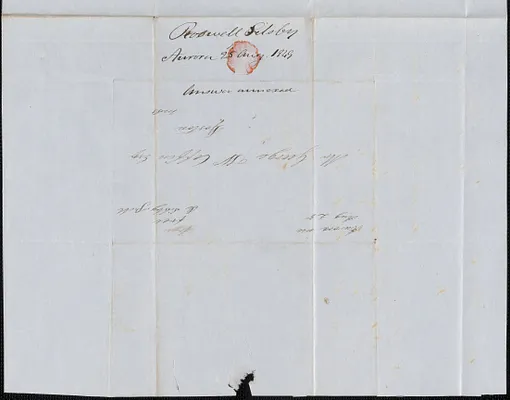 Roswell Silsby to George Coffin, 25 August 1849