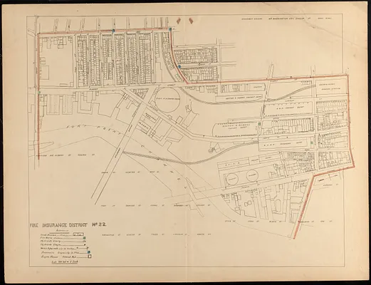 Fire insurance district atlas showing the fire insurance districts of the city of Boston