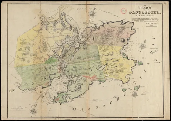 Plan of Gloucester made by John Mason, dated 1831