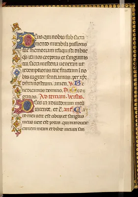 Leaf from Book of Hours