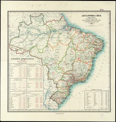 Carte economique du Brésil