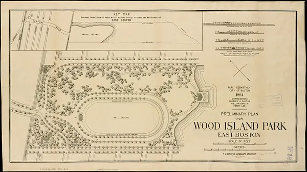 Preliminary plan for Wood Island Park, East Boston