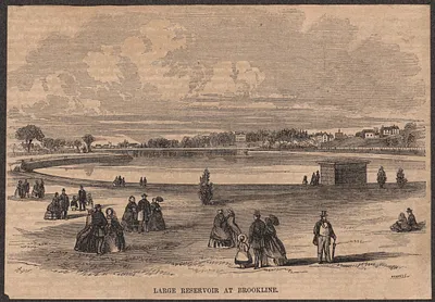 Brookline Reservoir from Gleason's Pictorial