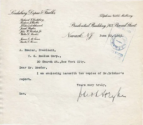 Letters Received to A. Roeder, June 23, 1925
