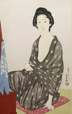 夏衣の女 (Woman in a Summer Kimono)