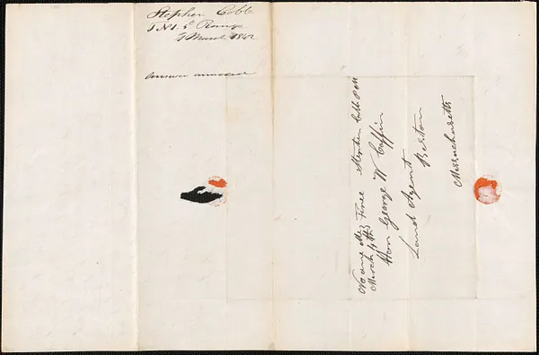 Stephen Cobb to George Coffin, 1 March 1842