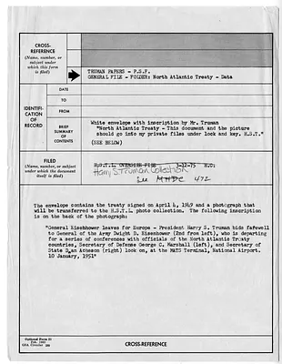 Cross Reference Memorandum