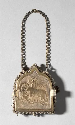Frame with Winged Bull of Saint Luke on the back
