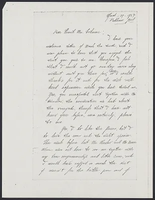 Herbert Brutus Ehrmann Papers, 1906-1970. Sacco-Vanzetti. Xerox copies of letters of Sacco and of Vanzetti to Mrs. E.G. Evans and others, 1920-1927. Box 16, Folder 22, Harvard Law School Library, Historical & Special Collections