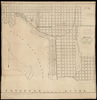 This plan contains about 1000 acres, of the Canton Company's Land