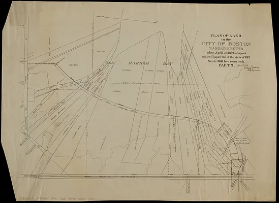 Plan of land in the city of Boston Massachusetts taken April 29, 1892, for a park under Chapter 185 of the Acts of 1875