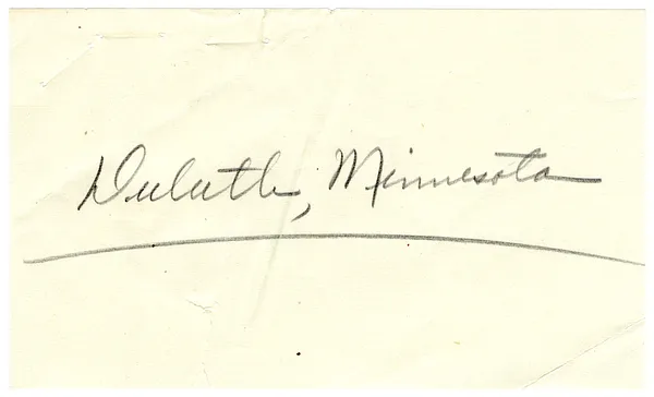 Press Release, Speech of President Harry S. Truman, Duluth, Minnesota