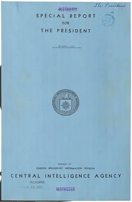 Report, Foriegn Radio Reactions to General MacArthur's Address to the Congress