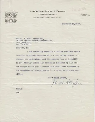 Letters Received to C.B. Lee, December 14, 1929