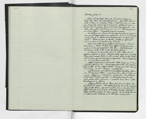 Handwritten journal entry for July 20, 1970