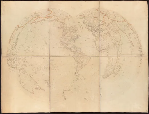 [Map of the world on a polyconic projection]