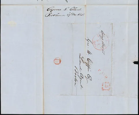 C.S. Clark to George Coffin, 27 December 1845