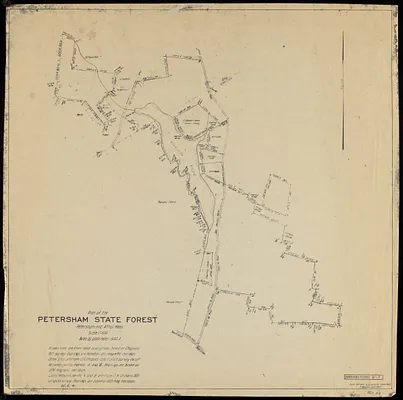 Plan of the Petersham State Forest