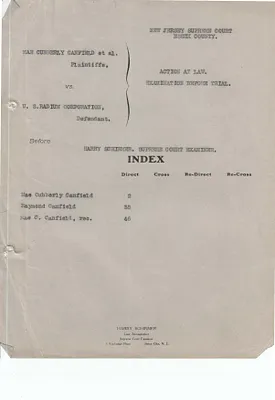 Copies of Court Documents, January 17, 1929