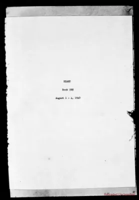 Volume 288, August 1 – August 4, 1940