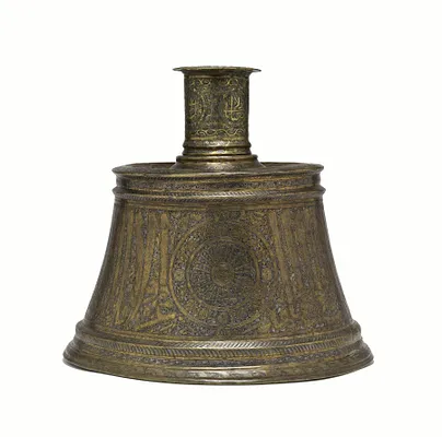 Drum-Shaped Candlestick