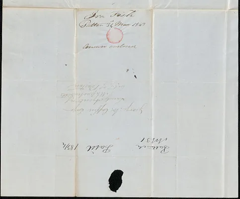 Ira Fish to George Coffin, 31 March 1843